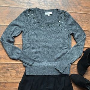 Ann Taylor LOFT embellished sweater